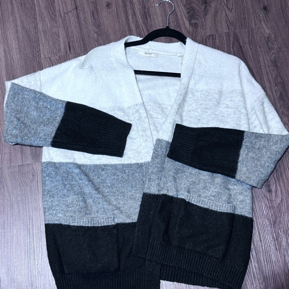 Colorblock Cardigan Sweater